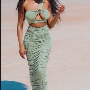 Two Piece Skirt Set (Mint to be)